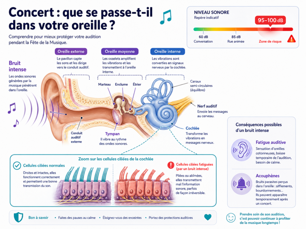 concert que se passe t'il dasn votre oreille